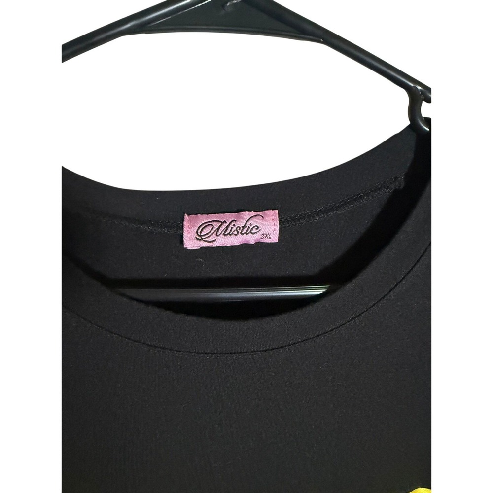 Streetwear Mistic Black Graphic T-Shirt Womens 3XL Girl Lollipop Sunglasses - Picture 2 of 7